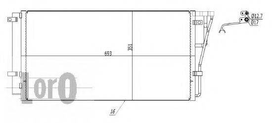 LORO 0240160012 Конденсатор, кондиціонер