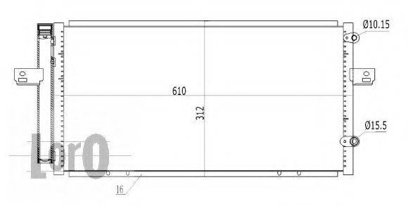 LORO 0430160003 Конденсатор, кондиціонер
