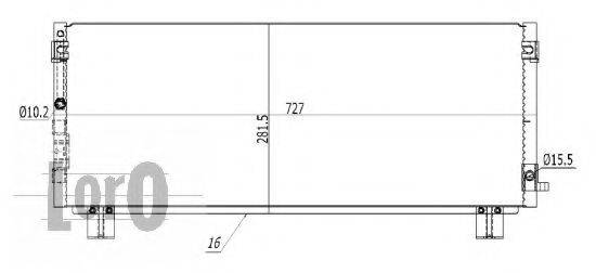 LORO 0510160021 Конденсатор, кондиціонер