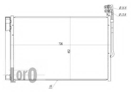 LORO 0530160008 Конденсатор, кондиціонер