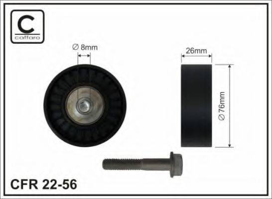 CAFFARO 2256 Паразитний / провідний ролик, полікліновий ремінь