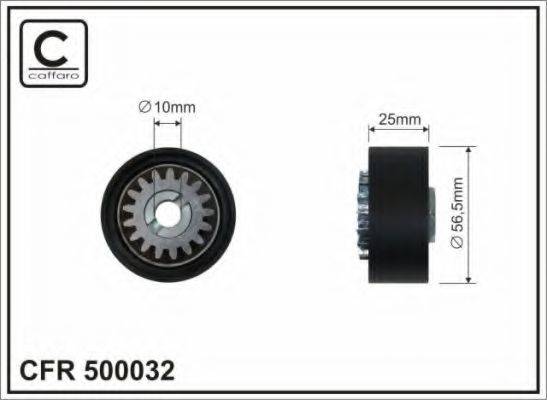 CAFFARO 500032 Натяжний ролик, полікліновий ремінь