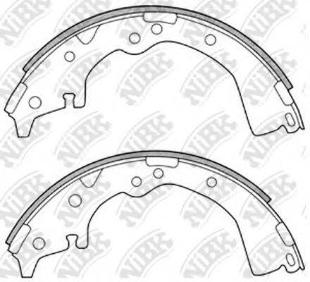 NIBK FN2252 Комплект гальмівних колодок