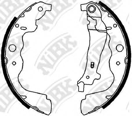 NIBK FN43551 Комплект гальмівних колодок
