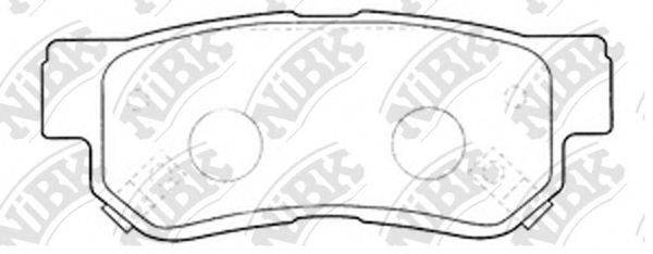 NIBK PN0539 Комплект гальмівних колодок, дискове гальмо