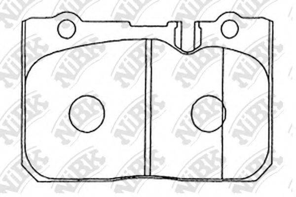 NIBK PN1370 Комплект гальмівних колодок, дискове гальмо