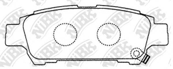 NIBK PN1449 Комплект гальмівних колодок, дискове гальмо