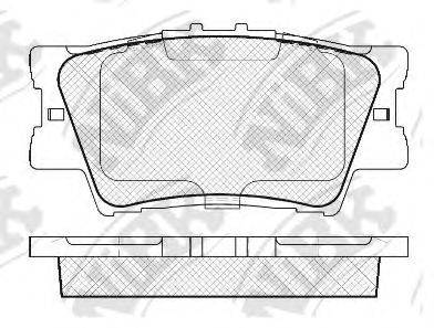 NIBK PN1522 Комплект гальмівних колодок, дискове гальмо