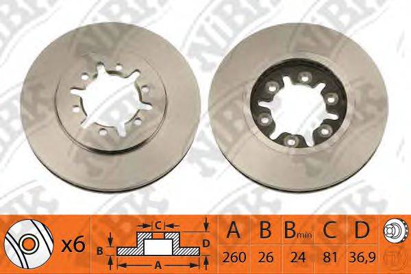 NIBK RN1088 гальмівний диск