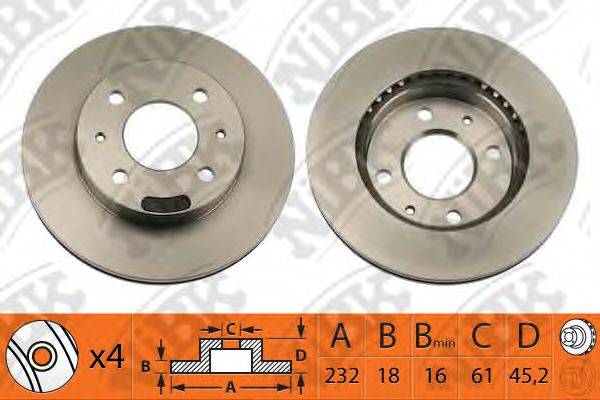 NIBK RN1101 гальмівний диск