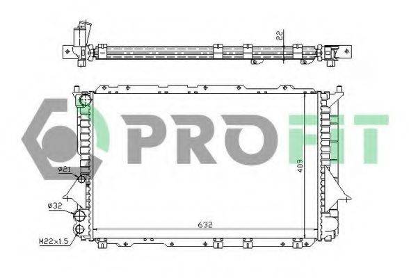 PROFIT PR0014A4 Радіатор, охолодження двигуна