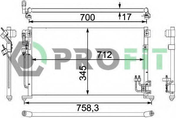 PROFIT PR1601C1 Конденсатор, кондиціонер