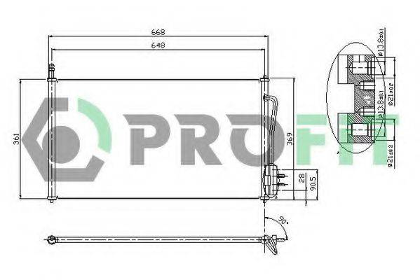 PROFIT PR2530C1 Конденсатор, кондиціонер