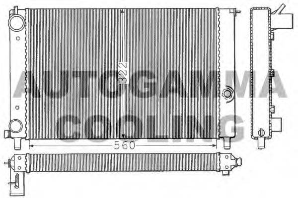 AUTOGAMMA 100251 Радіатор, охолодження двигуна