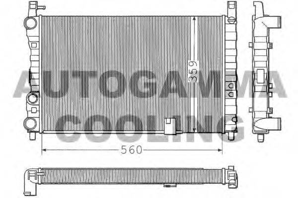 AUTOGAMMA 100298 Радіатор, охолодження двигуна