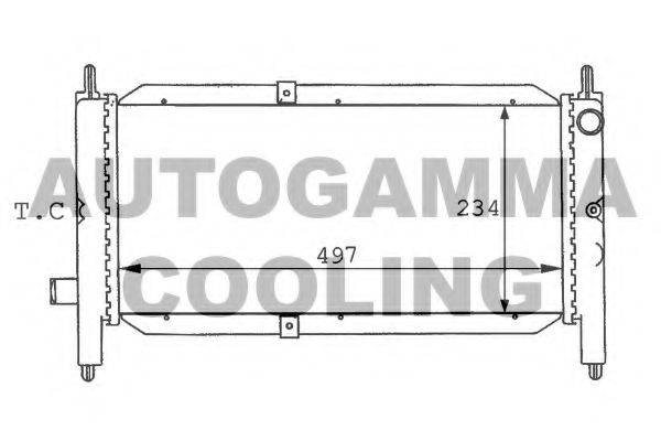 AUTOGAMMA 100920 Радіатор, охолодження двигуна