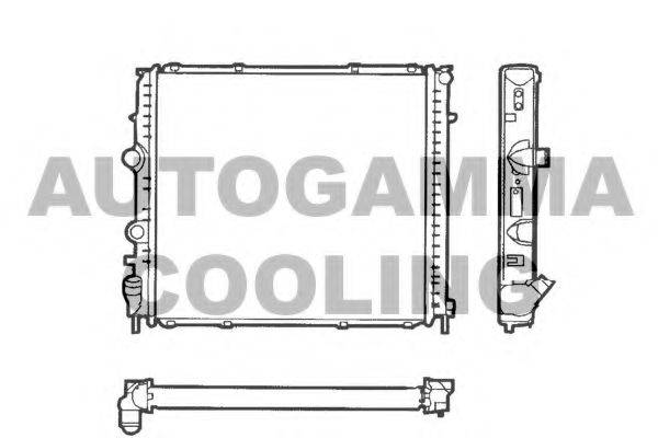 AUTOGAMMA 101246 Радіатор, охолодження двигуна