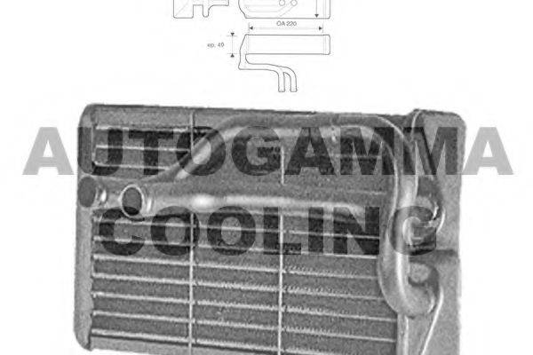 AUTOGAMMA 102466 Теплообмінник, опалення салону