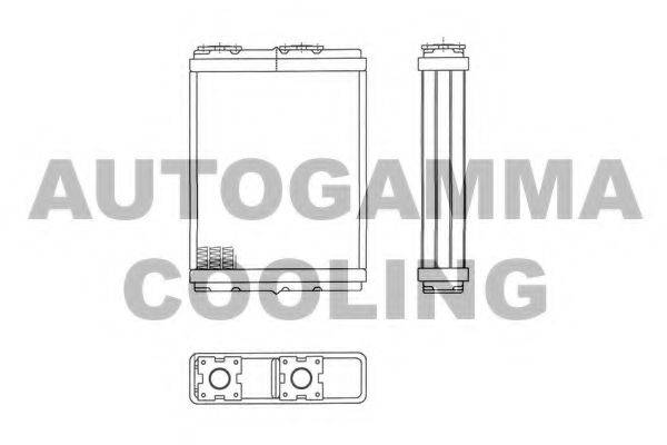 AUTOGAMMA 103510 Теплообмінник, опалення салону