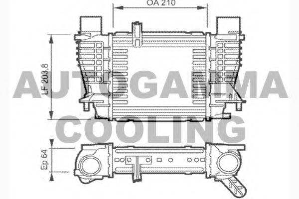 AUTOGAMMA 104050 Інтеркулер