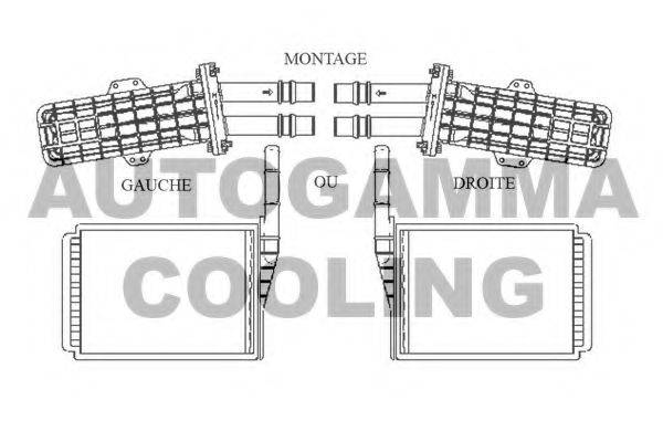 AUTOGAMMA 104214 Теплообмінник, опалення салону