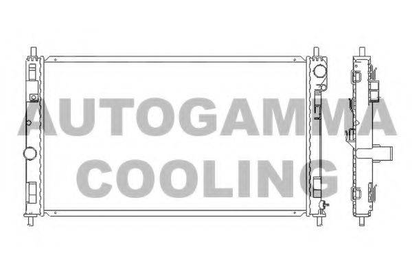 AUTOGAMMA 105789 Радіатор, охолодження двигуна