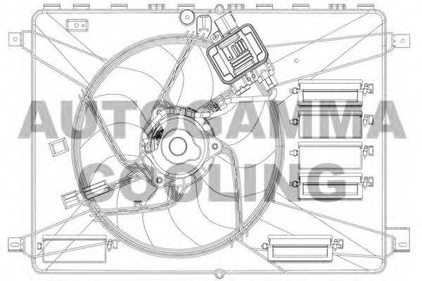 AUTOGAMMA GA200960 Вентилятор, охолодження двигуна