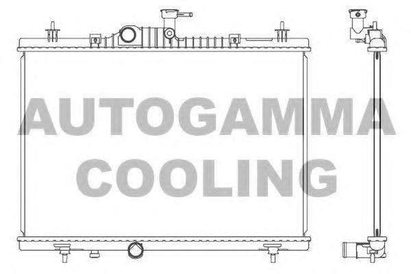 AUTOGAMMA 107352 Радіатор, охолодження двигуна