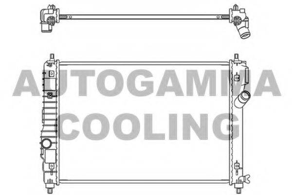 AUTOGAMMA 107480 Радіатор, охолодження двигуна