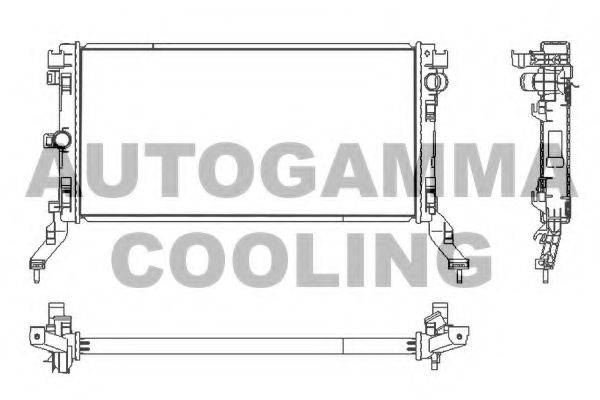 AUTOGAMMA 107536 Радіатор, охолодження двигуна