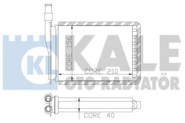 KALE OTO RADYATOR 110100 Теплообмінник, опалення салону