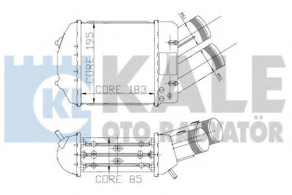 KALE OTO RADYATOR 126100 Інтеркулер