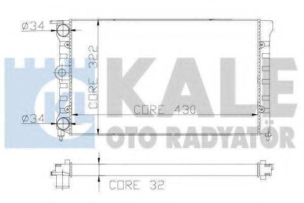 KALE OTO RADYATOR 139500 Радіатор, охолодження двигуна