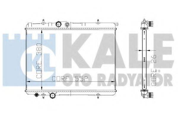 KALE OTO RADYATOR 216499 Радіатор, охолодження двигуна