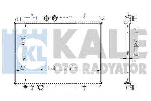 KALE OTO RADYATOR 216699 Радіатор, охолодження двигуна