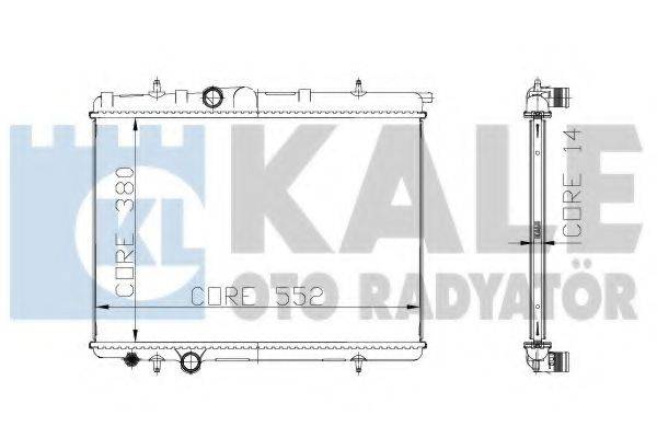 KALE OTO RADYATOR 217899 Радіатор, охолодження двигуна