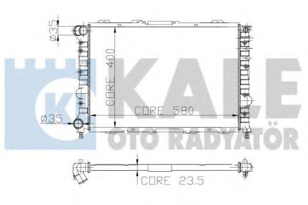 KALE OTO RADYATOR 230800 Радіатор, охолодження двигуна