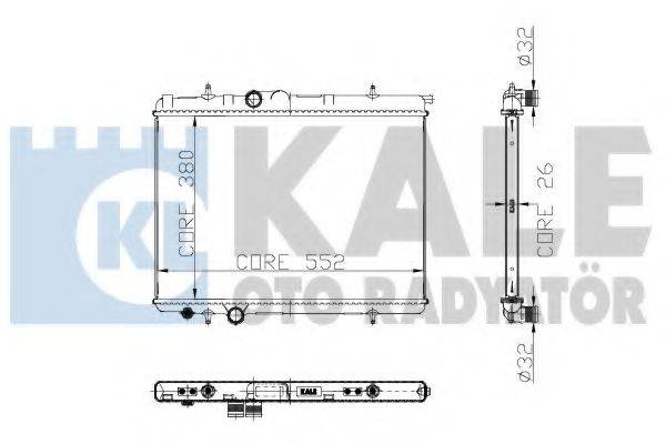 KALE OTO RADYATOR 241100 Радіатор, охолодження двигуна