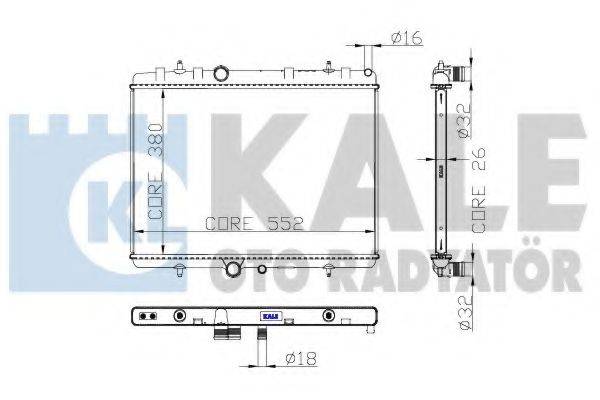 KALE OTO RADYATOR 297700 Радіатор, охолодження двигуна