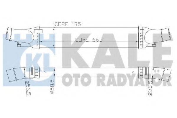 KALE OTO RADYATOR 342600 Інтеркулер