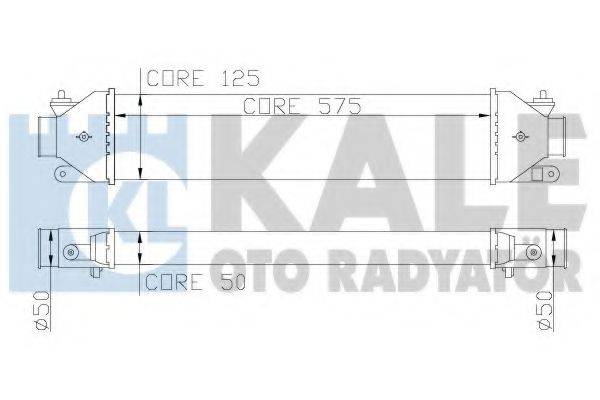 KALE OTO RADYATOR 346400 Інтеркулер