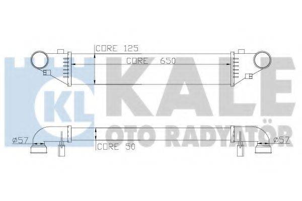 KALE OTO RADYATOR 347500 Інтеркулер