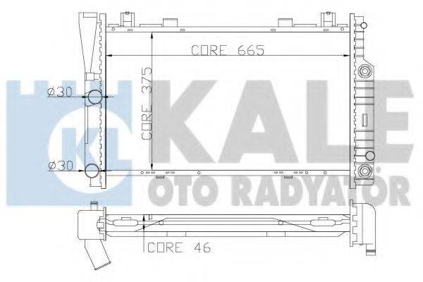 KALE OTO RADYATOR 351700 Радіатор, охолодження двигуна