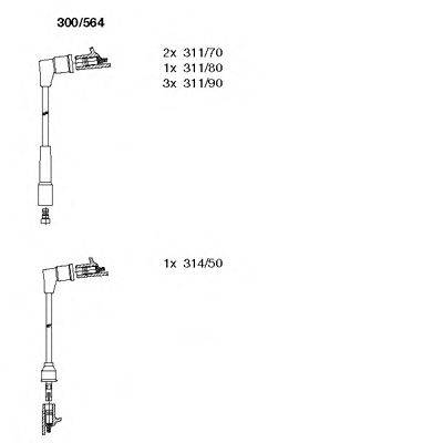 BREMI 300564 Комплект дротів запалювання