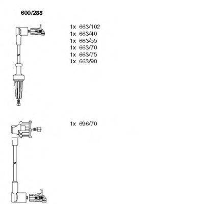 BREMI 600288 Комплект дротів запалювання