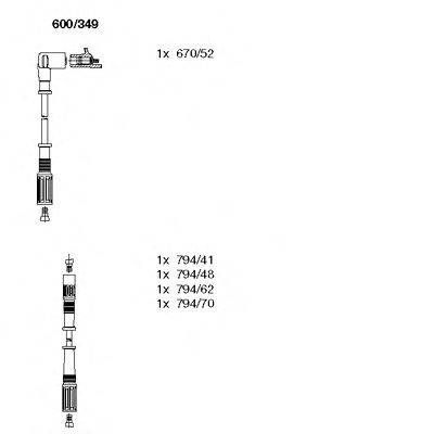 BREMI 600349 Комплект дротів запалювання