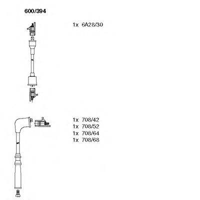 BREMI 600394 Комплект дротів запалювання