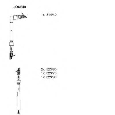 BREMI 800248 Комплект дротів запалювання