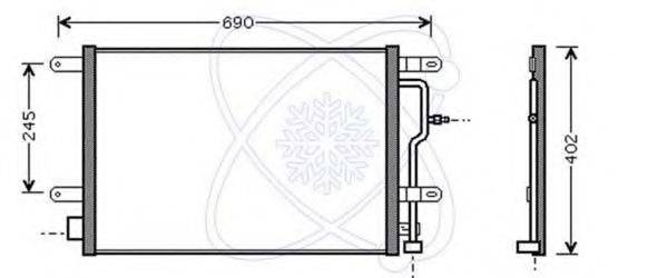 ELECTRO AUTO 30B0050 Конденсатор, кондиціонер