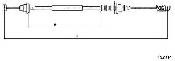 CABOR 100390 Тросик газу